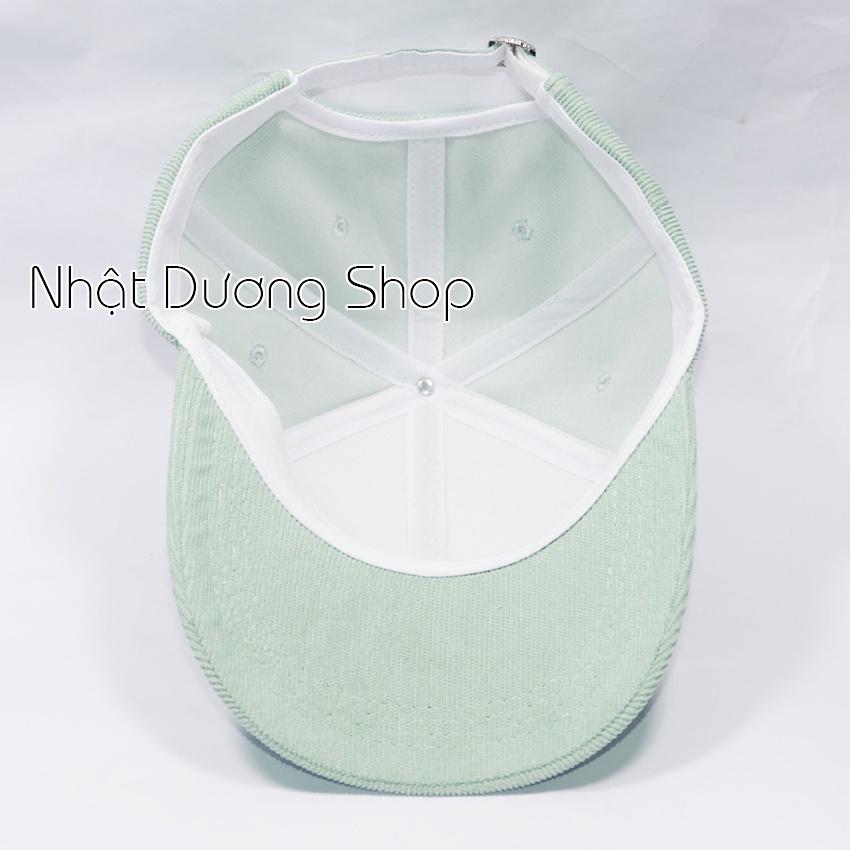 Mũ lưỡi trai ️ Nón kết nhung thêu chữ M phong cách Ulzzang form unisex nam nữ