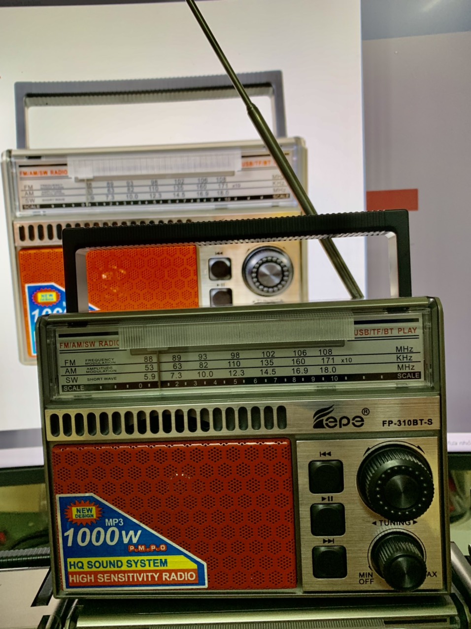 ĐÀI RADIO Pepe-310BTS Nhật bản Năng Lượng Mặt Trời Mẫu Mới Nhất-Hàng Chính Hãng