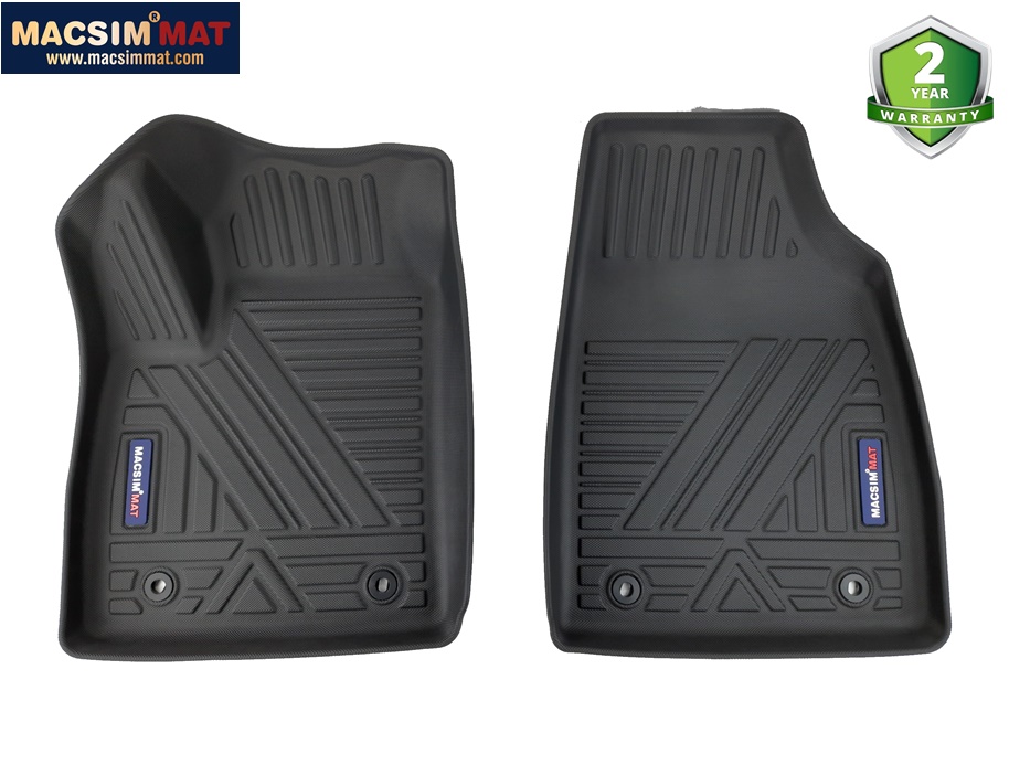 Thảm lót sàn xe ô tô MG HS 2018 - nay Nhãn hiệu Macsim chất liệu nhựa TPV cao cấp màu đen