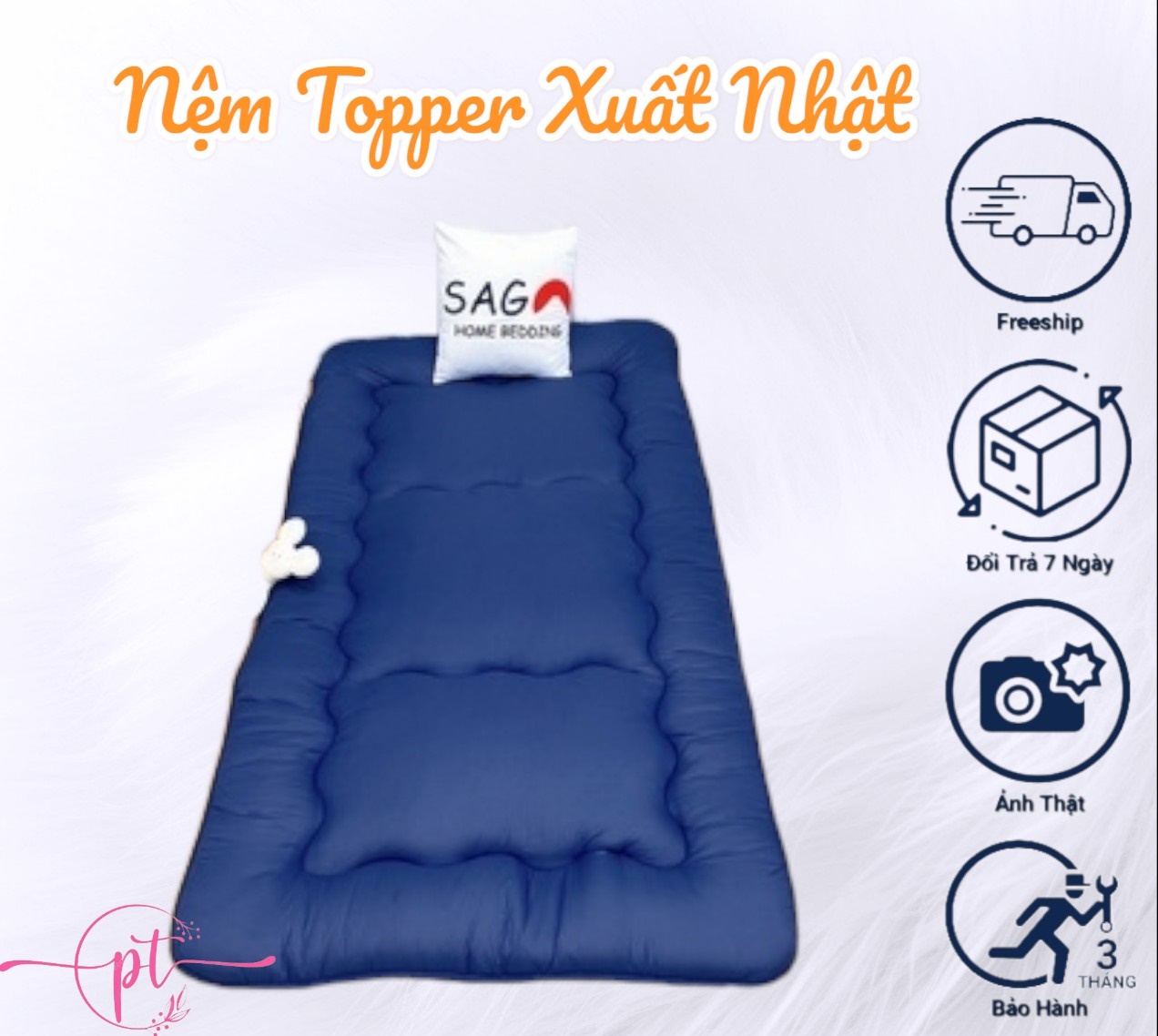 TOPPER CAO CẤP HÀNG XUẤT KHẨU, KÍCH THƯỚC 1MX2M,1M4X2M,1M6X2M,1M8X2M