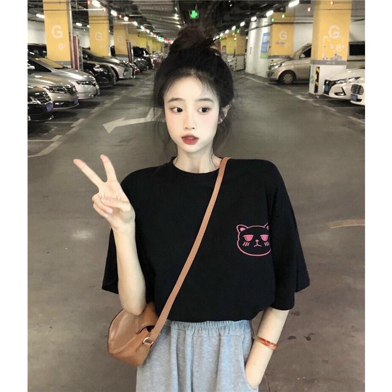 ÁO THUN COTTON UNISEX FORM RỘNG -THỜI TRANG HÀN QUỐC - SIÊU XINH CHO CÁC BẠN