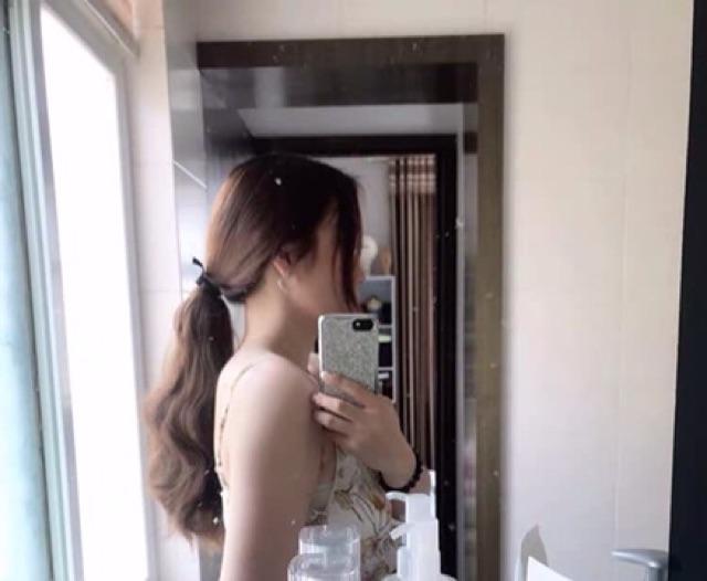 Tóc giả cột xù️ tóc ngắn 50cm cao cấp
