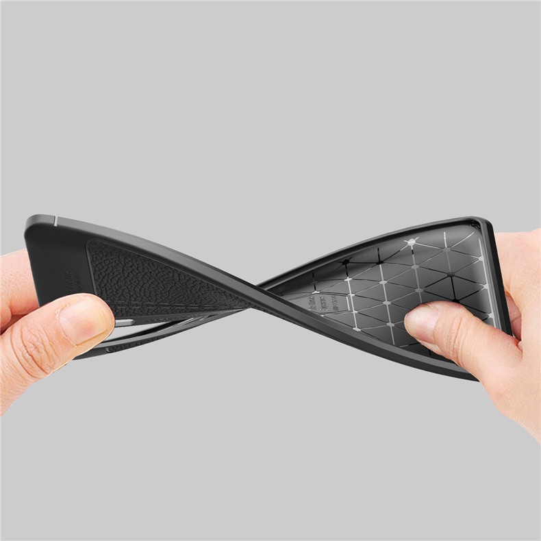 Ốp lưng silicon dẻo giả da Auto Focus cao cấp dành cho Xiaomi Mi Note 10 - Hàng chính hãng