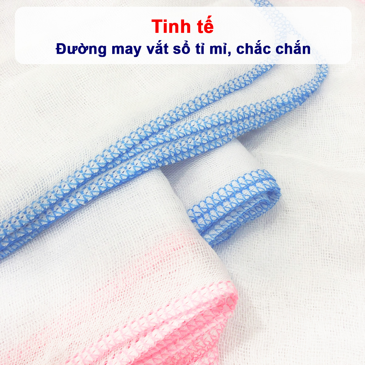 Khăn sữa cho bé Kiba siêu mềm siêu thấm 2 lớp, 3 lớp, 4 lớp kích thước 25x25cm – Set 10 khăn tiện lợi – KH005