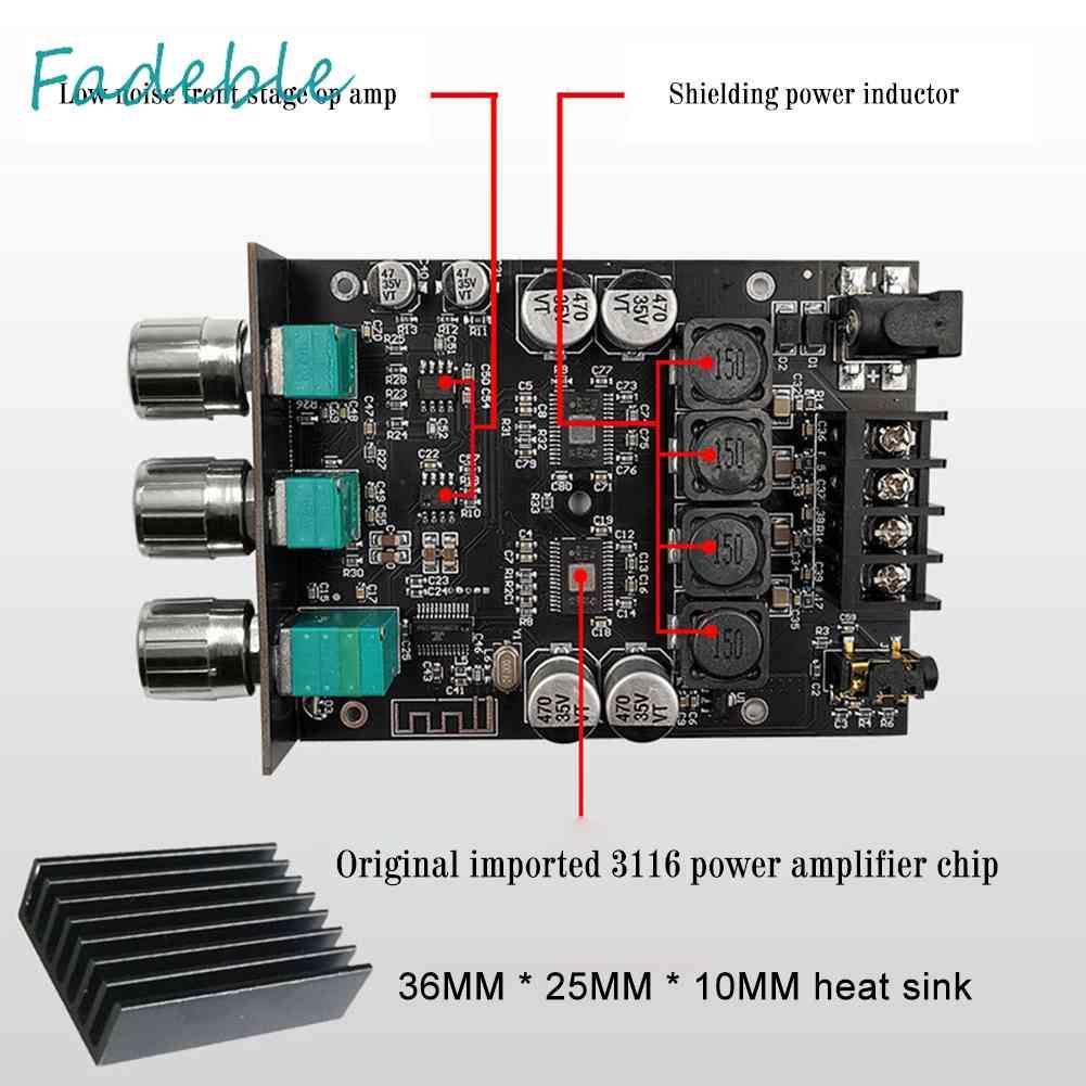 Bảng Mạch Khuếch Đại Âm Thanh ZK-1002T HIFI 2.0 Kênh 100Wx2 Chuyên Dụng