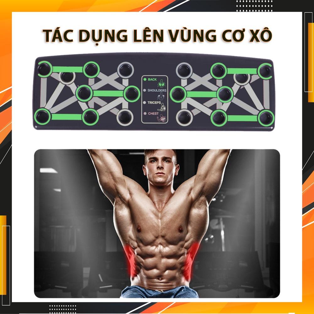 Dụng cụ tập hít đất, chống đẩy đa năng parallettes 12 trong 1 - Bộ bàn tập chống đẩy tập gym tại nhà