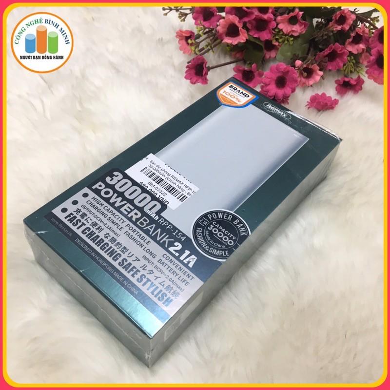 Sạc Dự Phòng Remax RPP-154 dung lượng 30.000mAh - Hàng chính hãng