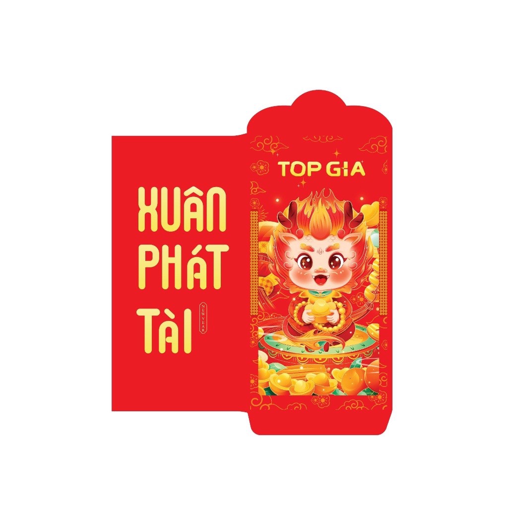 Set lì xì Top Gia Tết 2024 xuân Giáp Thìn cực xinh, đem lại tài lộc may mắn