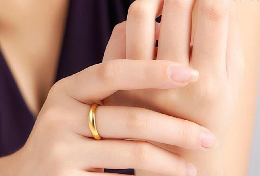 Nhẫn cưới nam 5 chỉ khắc 9999 mạ vàng 24k
