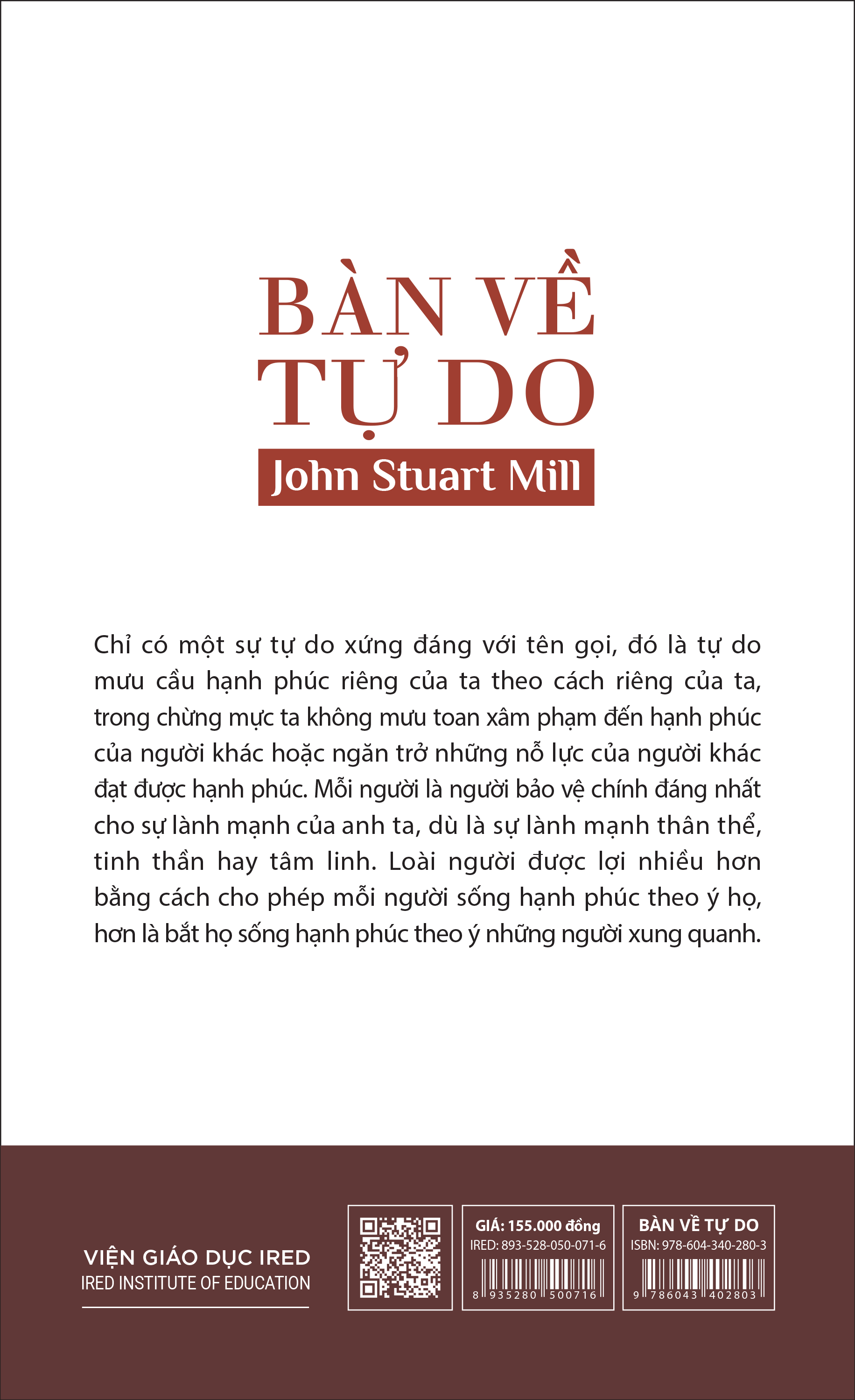 Bàn Về Tự Do (On Liberty) - John Stuart Mill - IRED Books