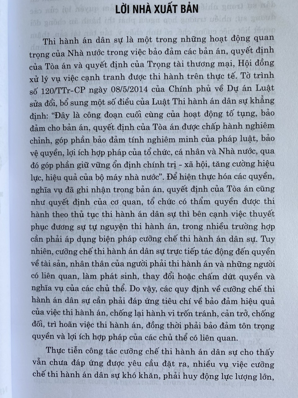 Pháp Luật Về Cưỡng Chế Thi Hành Án Dân Sự