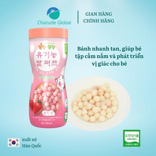 Bánh bi tan ăn dặm Happy Food vị dâu cho bé 7m+