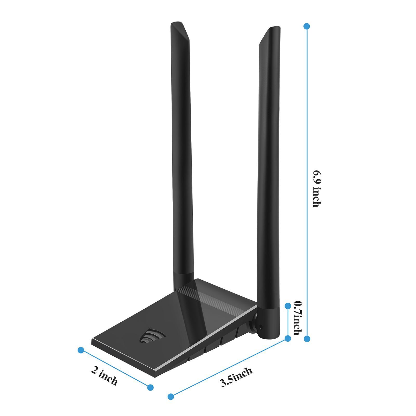 USB 3.0 WiFi Adapter Long Distance  WiFi Card for Desktop Laptop PC