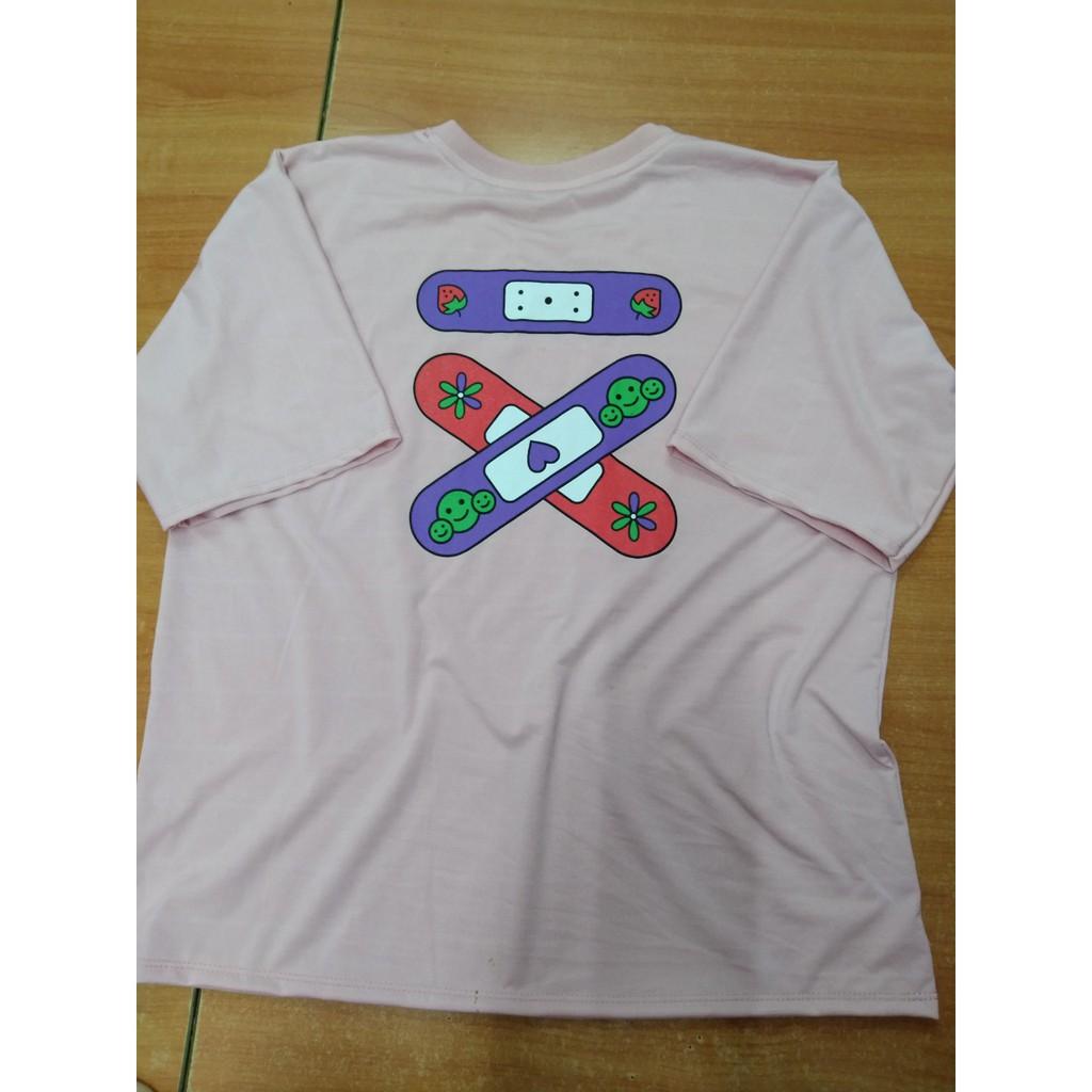 Ao Thun Tay Lỡ Nam Nữ Hình In Chong Chóng Freesize