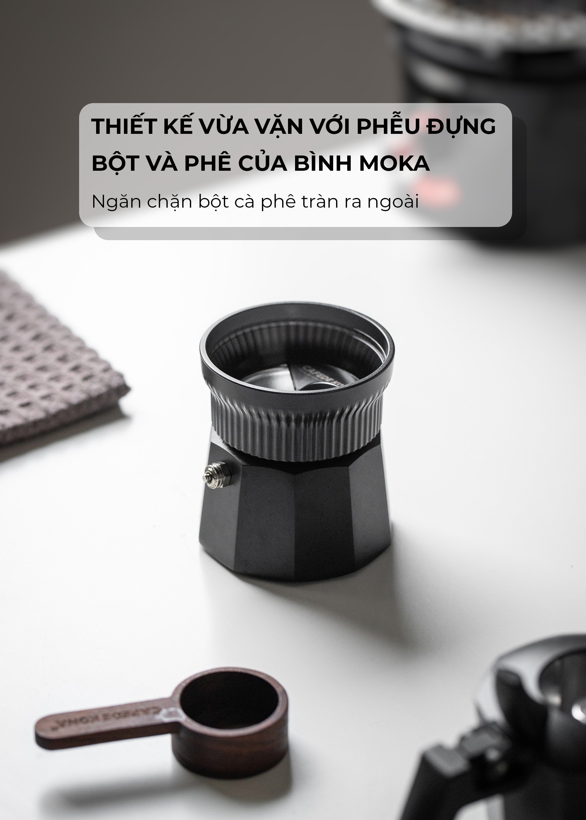 OCD san phẳng cà phê cho bình moka CAFE DE KONA