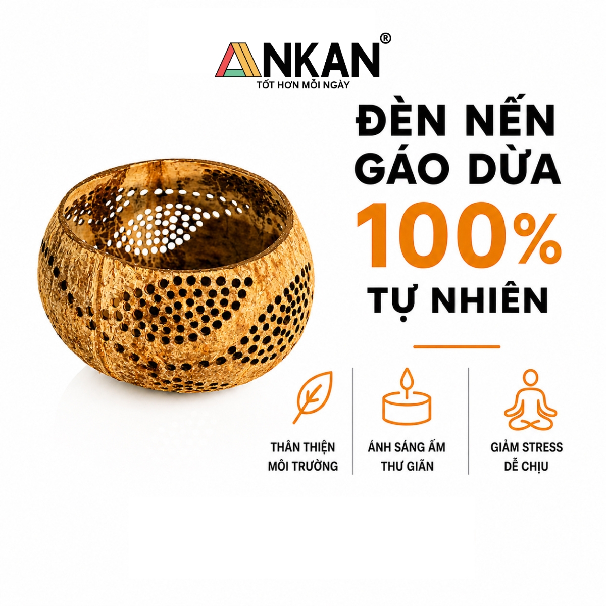 Đèn Nến Decor Hình Chiếc Lá ANKAN - Chân Nến Tealight Handmade Phong Cách Vintage Trang Trí Cafe, Spa, Homestay