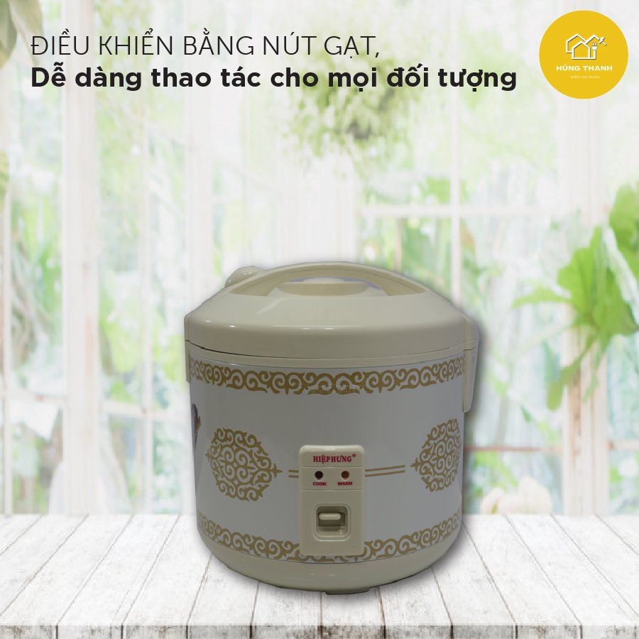 Nồi Cơm Điện Công Suất 900W Hiệp Hưng TN-1200 Dung Tích 3L Phù Hợp Với Nhu Cầu Ăn Cho 6-8 Người