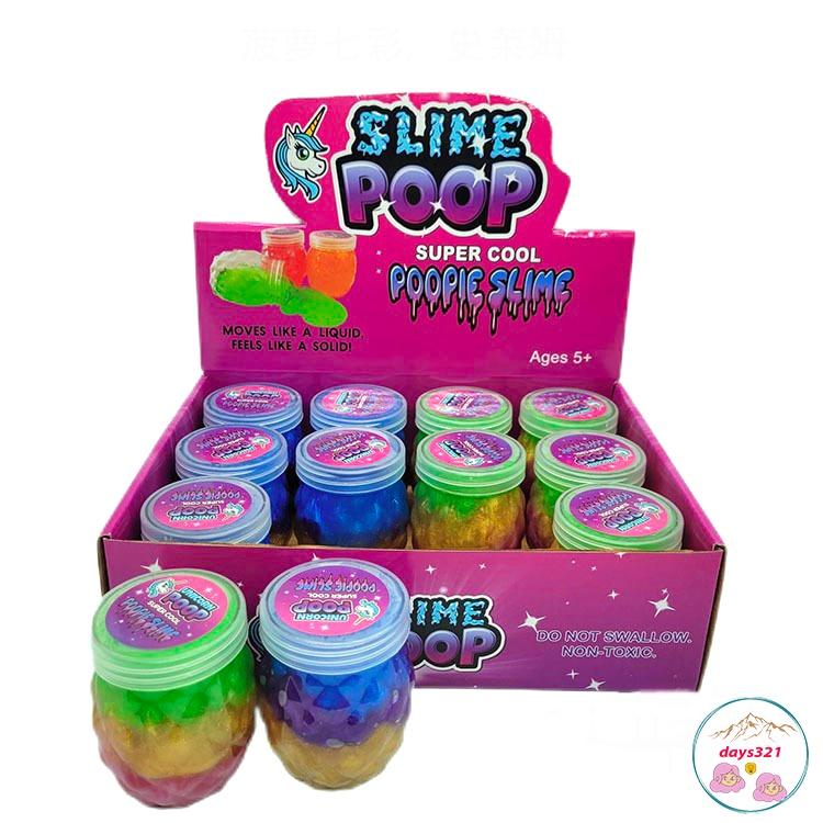 Slime HỘP HÌNH DỨA GALAXY mix 3 màu cực đẹp thiết kế độc đáo ấn tượng Đồ chơi Slam Gudetama