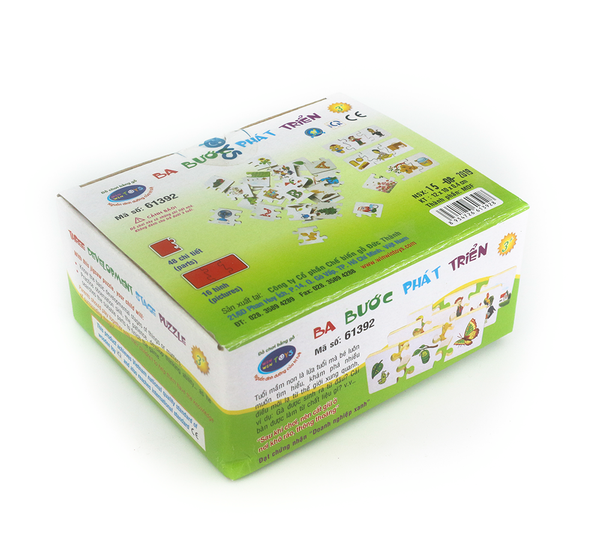 Đồ chơi gỗ Winwintoys, bộ ghép hình Ba bước phát triển