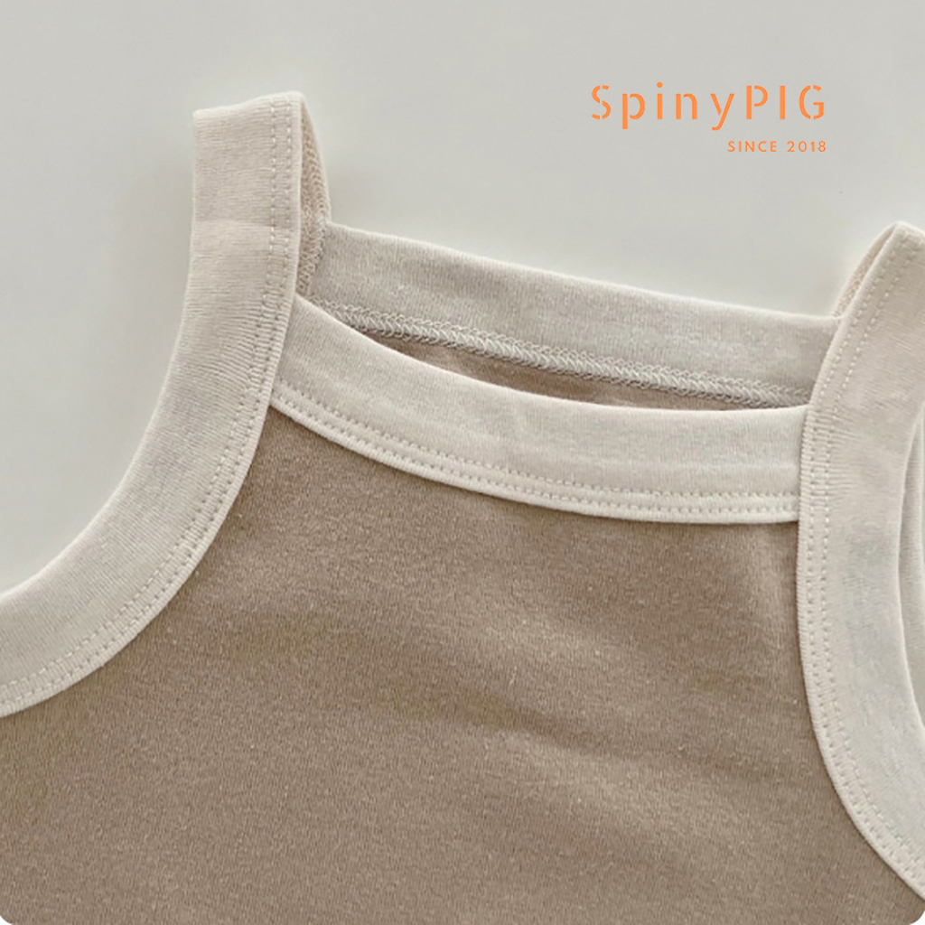 Hình ảnh Bộ quần áo cho bé 0-3 tuổi style Hàn Quốc sát nách 2 dây dành cho hè thu chất liệu cotton cực đẹp
