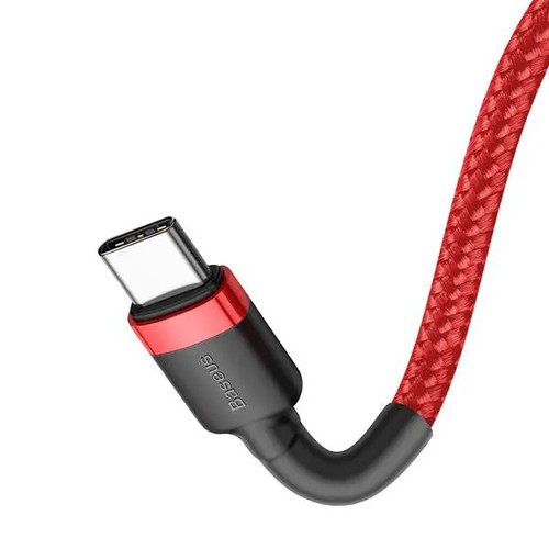 Cáp sạc nhanh Baseus 3A Cafule USB to Type-C dây TPE cao cấp truyền data cực nhanh dài 1M cho Android - Hàng chính hãng