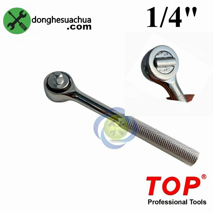 Cần siết tự động 1/4 TOP TW-060-1/4&quot;CS đầu tròn thân bóng dài 135mm