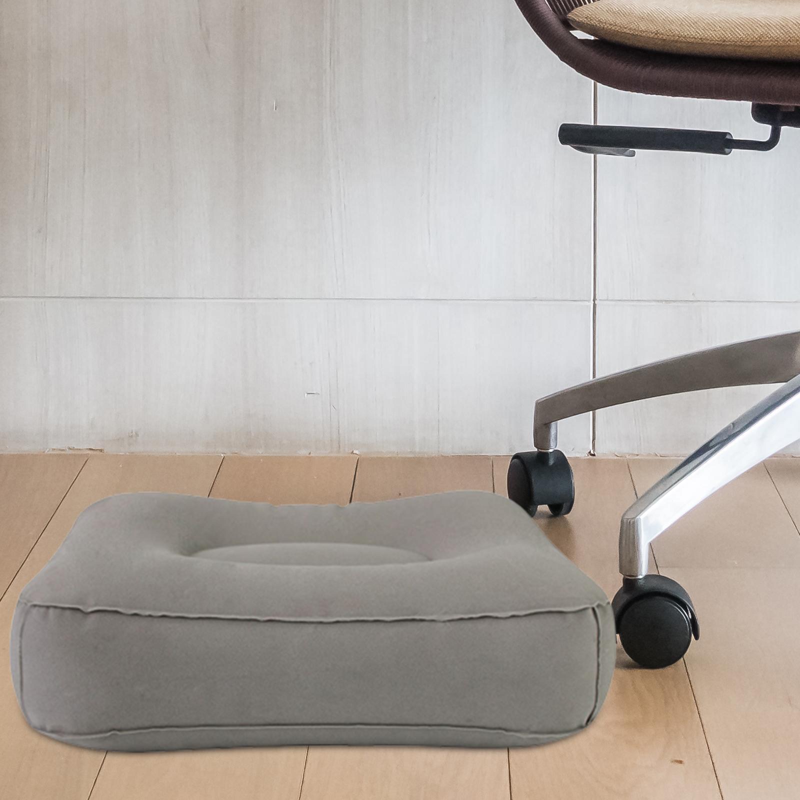 Foot Rest Pillow, PVC Inflatable Foot Rest Mat , Travel Foot Rest Pillow for Office, Home, Travel, Car, Airplane