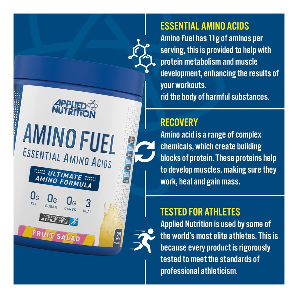 Gói Sample Amino Fuel (1 Lần Dùng), Bổ Sung EAA, Tăng Sức Bền, Phục Hồi Cơ Thể | Applied Nutrition