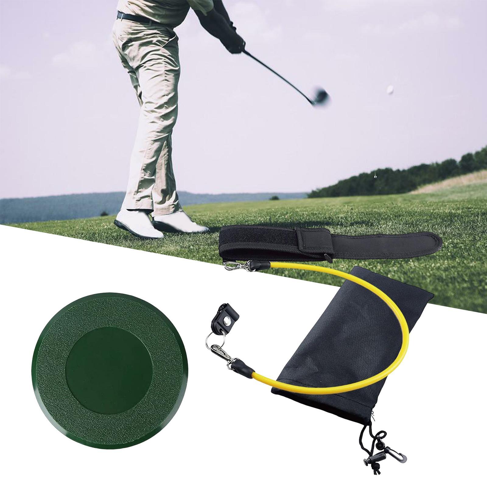 Golf Swing Trainer Training Aid Posture Elastic Resistance Rope with Golf Cover for Indoor Outdoor