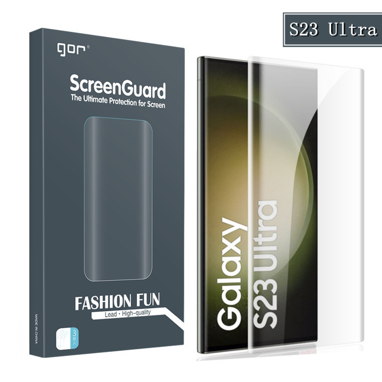 Bộ 2 Miếng Dán Dẻo Gor 3D Dành Cho Samsung Galaxy S23 Ultra S22 Ultra - Hàng Chính Hãng - Galaxy S23 Ultra