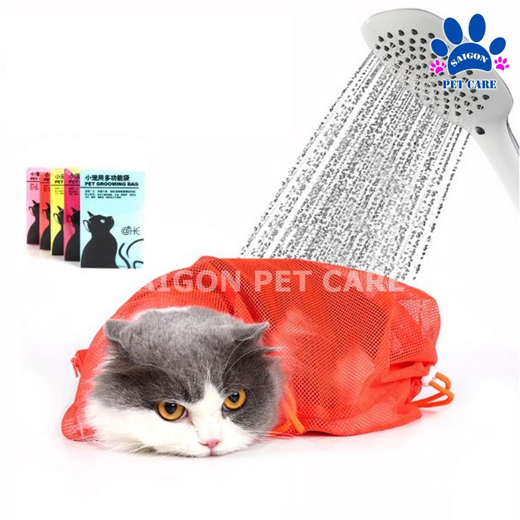 Túi lưới tắm mèo (dùng khi tắm hoặc cắt móng)
