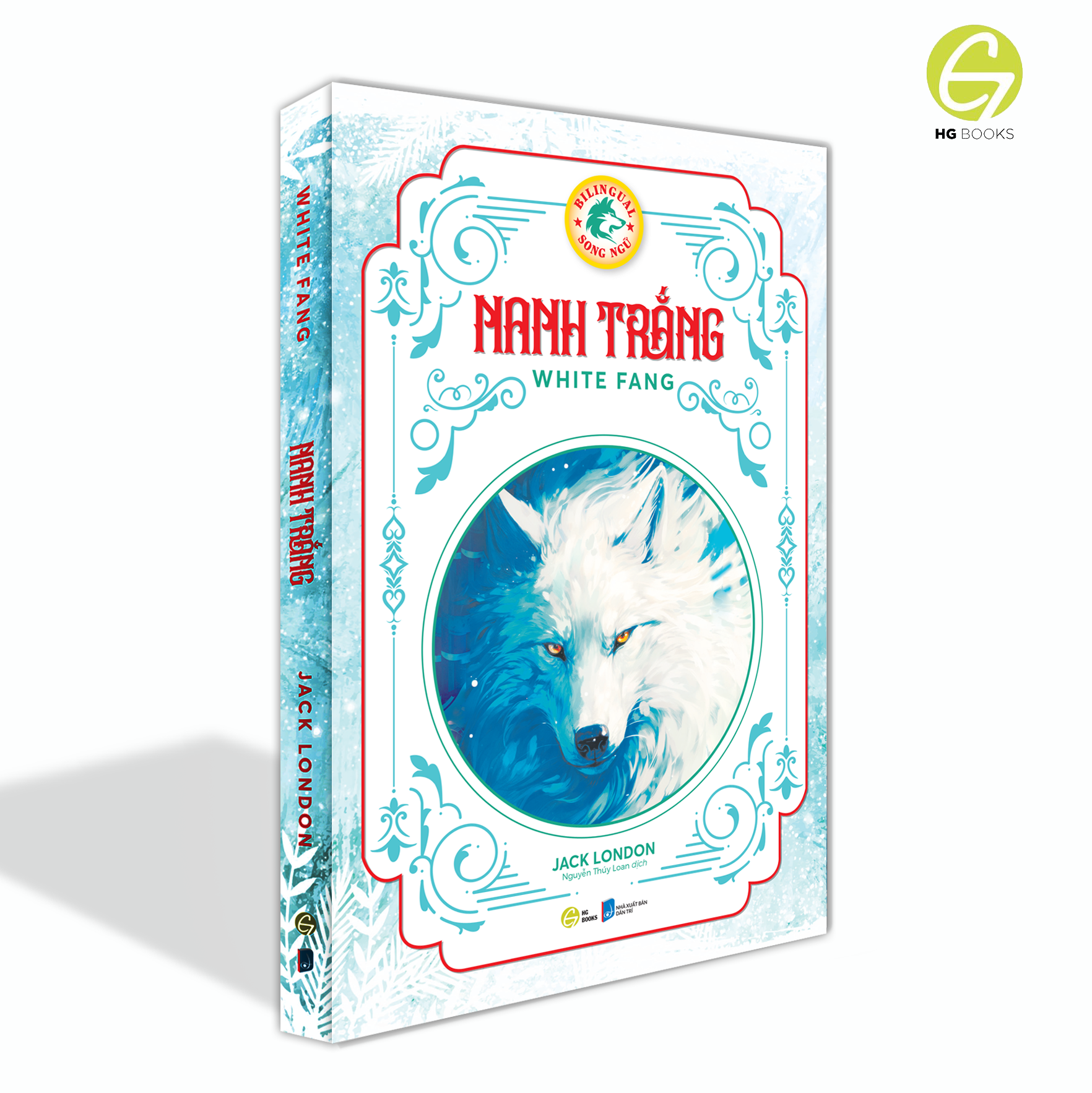 Nanh Trắng - Sách song ngữ văn học kinh điển, có note từ vựng tặng kèm file nghe - HG Books