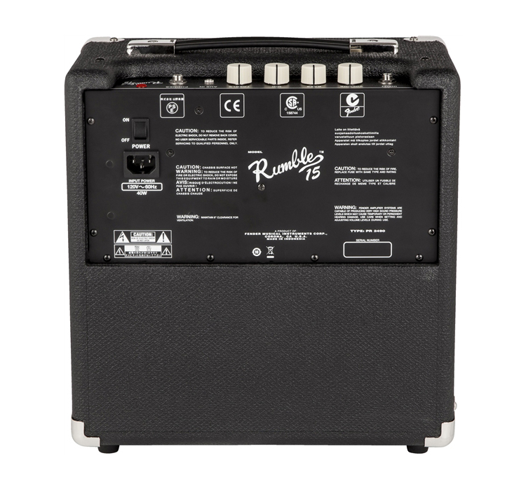 (Chính hãng Fender) Bass Amplifier Fender RUMBLE 15 công suất 15Watss 2370106900