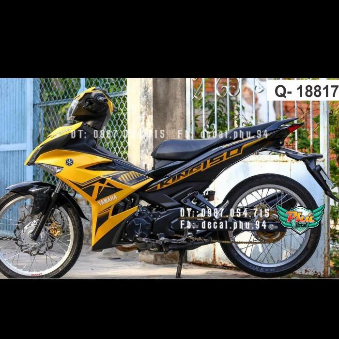Tem rời Exciter 150 MX king vàng đen