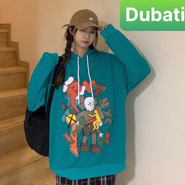 ÁO KHOÁC HOODIE UNISEX NAM NỮ HOẠT HÌNH KWASH CHẤT NỈ CHỐNG LẠNH NẮNG ĐÔNG HÈ- DUBATI FASHION