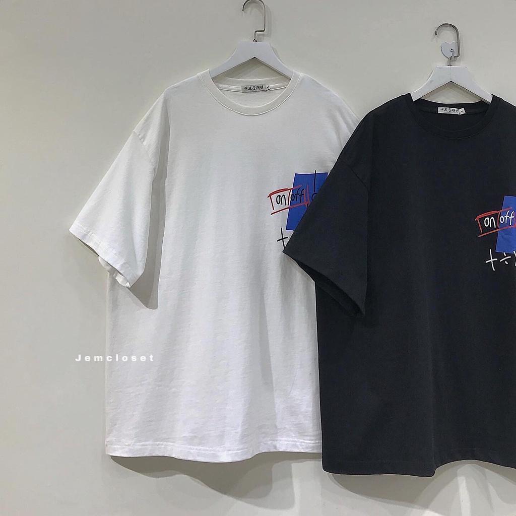 Áo Thun Nữ Tay Lỡ Áo Phông Nữ In Họa Tiết Form Rộng Cổ Tròn Chất Liệu Cotton Thoáng Mát Màu Đen Màu Trắng MATHS 10105