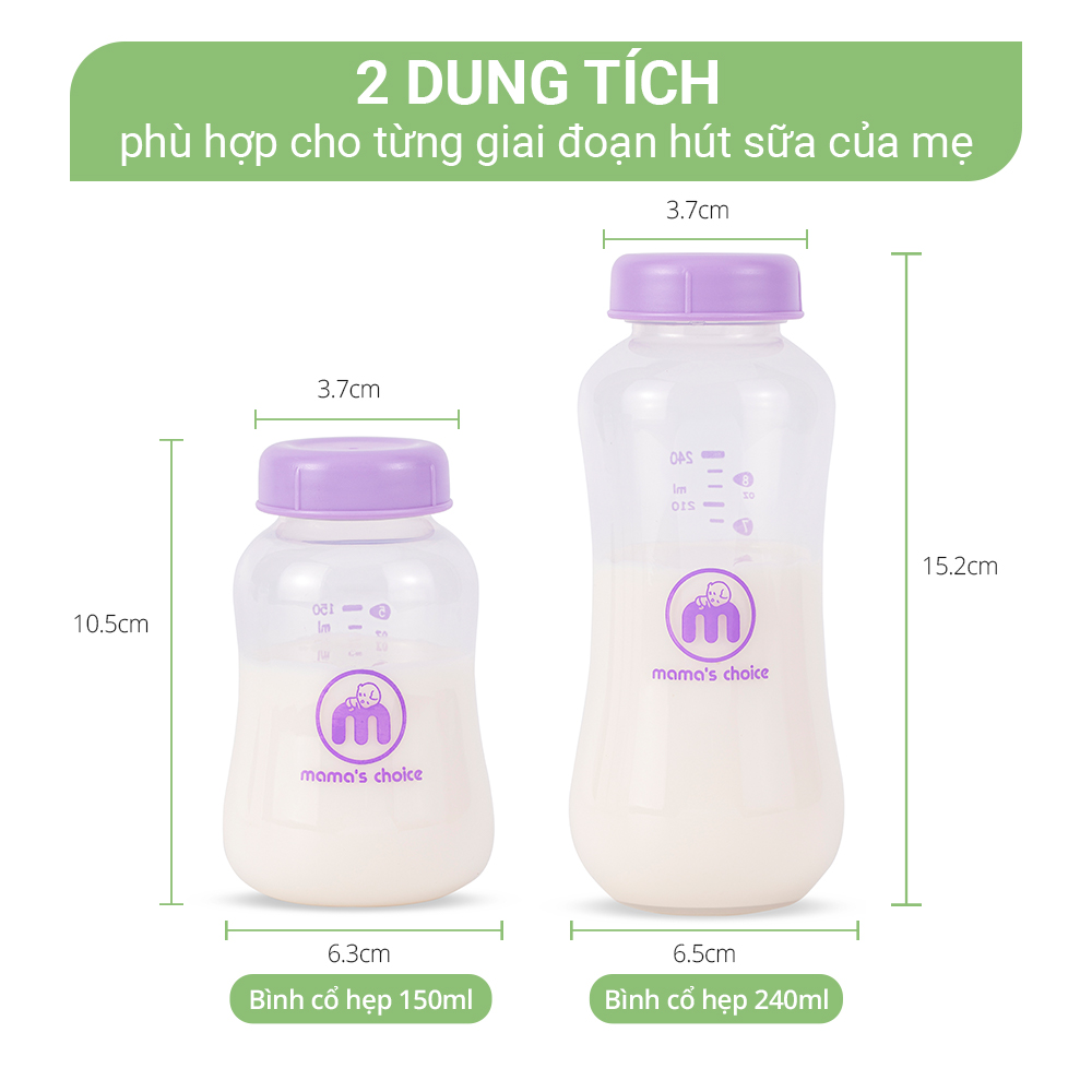 Hút Sữa Di Chuyển Mama’s Choice, Combo Thiết Kế Nhỏ Gọn, Hút Sữa Mọi Lúc Mọi Nơi, Bảo Quản Sữa Mẹ Lên Đến 14 Tiếng