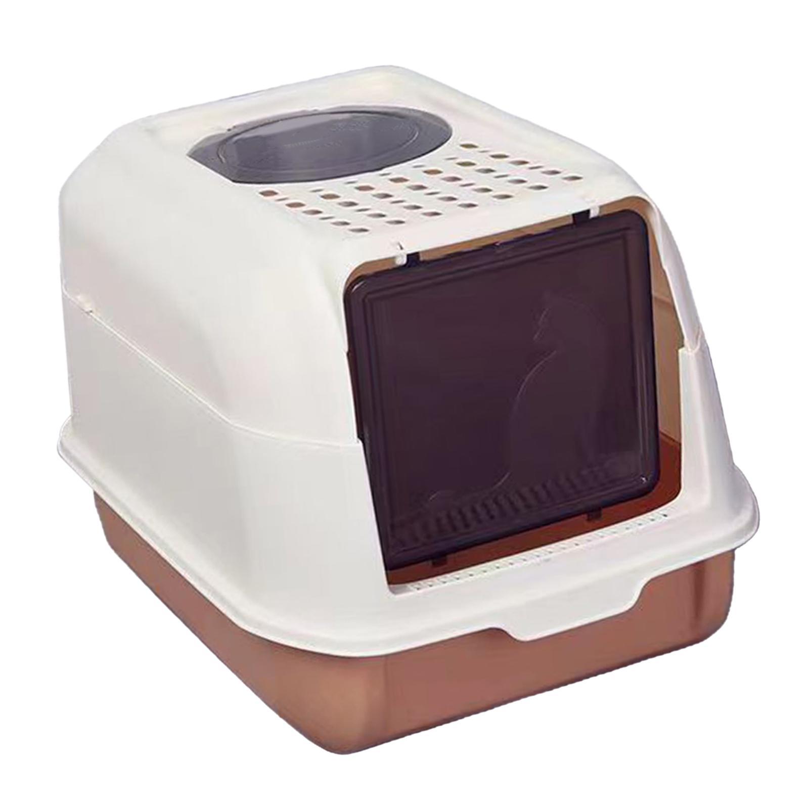 Enclosed Cat Litter Box Kitten Litter Litter Tray Detachable Litter Pan for Indoor