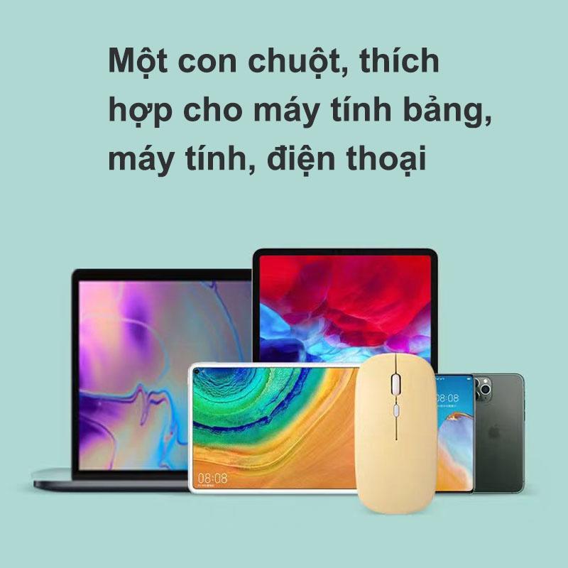 Chuột Không Dây Kết Nối Bluetooth, Phù Hợp Cho Máy Tính, Máy Tính Bảng, Laptop, Thiết Kế Nhỏ Gọn, Dễ Dàng Mang Theo