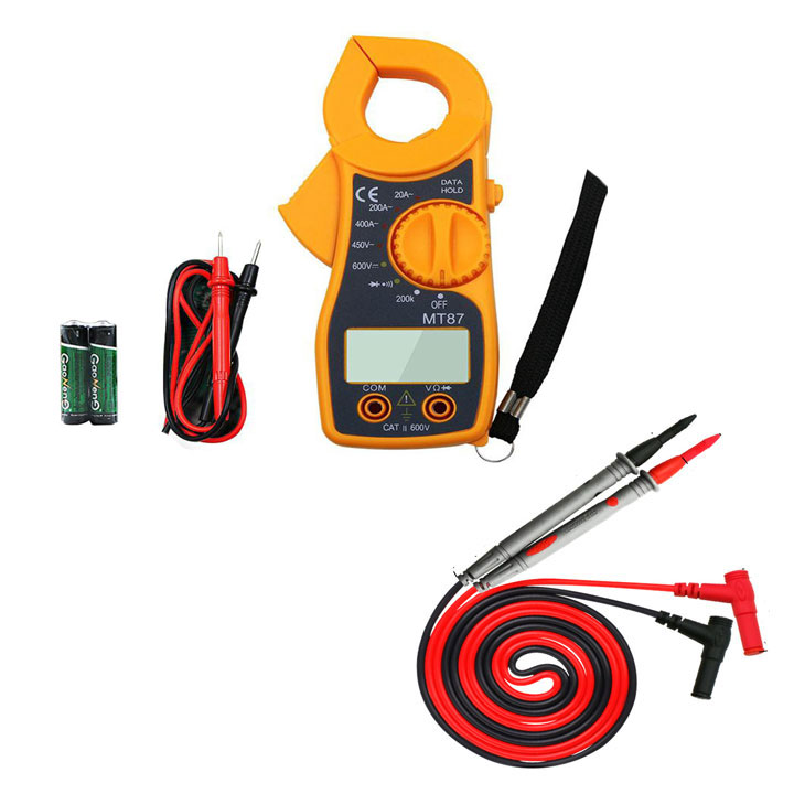Đồng hồ đo điện Ampe kìm MT87 kèm pin
