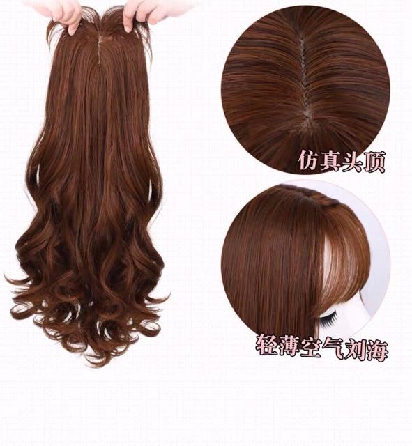 TÓC NỬA ĐẦU DÀY XOĂN DẠNG CÓ MÁI CHE HÓI LÀM DÀY TÓC