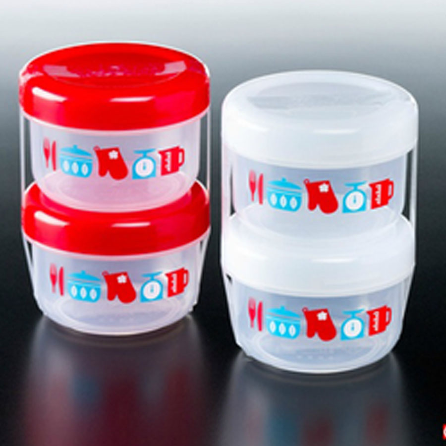 Bộ 2 set 2 hộp đựng thực phẩm dung tích 160mL - Hàng nội địa Nhật