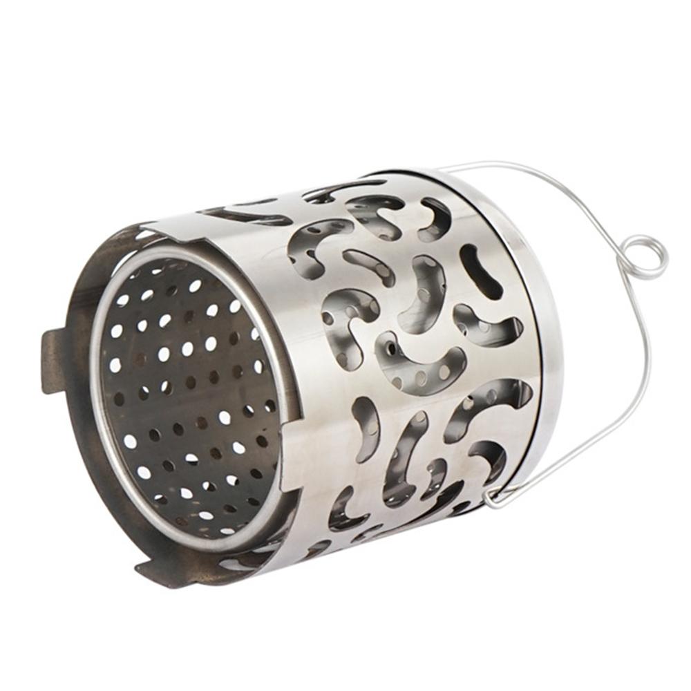Lò sưởi mini ngoài trời Di động bằng thép không gỉ Lò nướng cắm trại Lều sưởi ấm cho Ba lô đi bộ leo núi Du lịch
