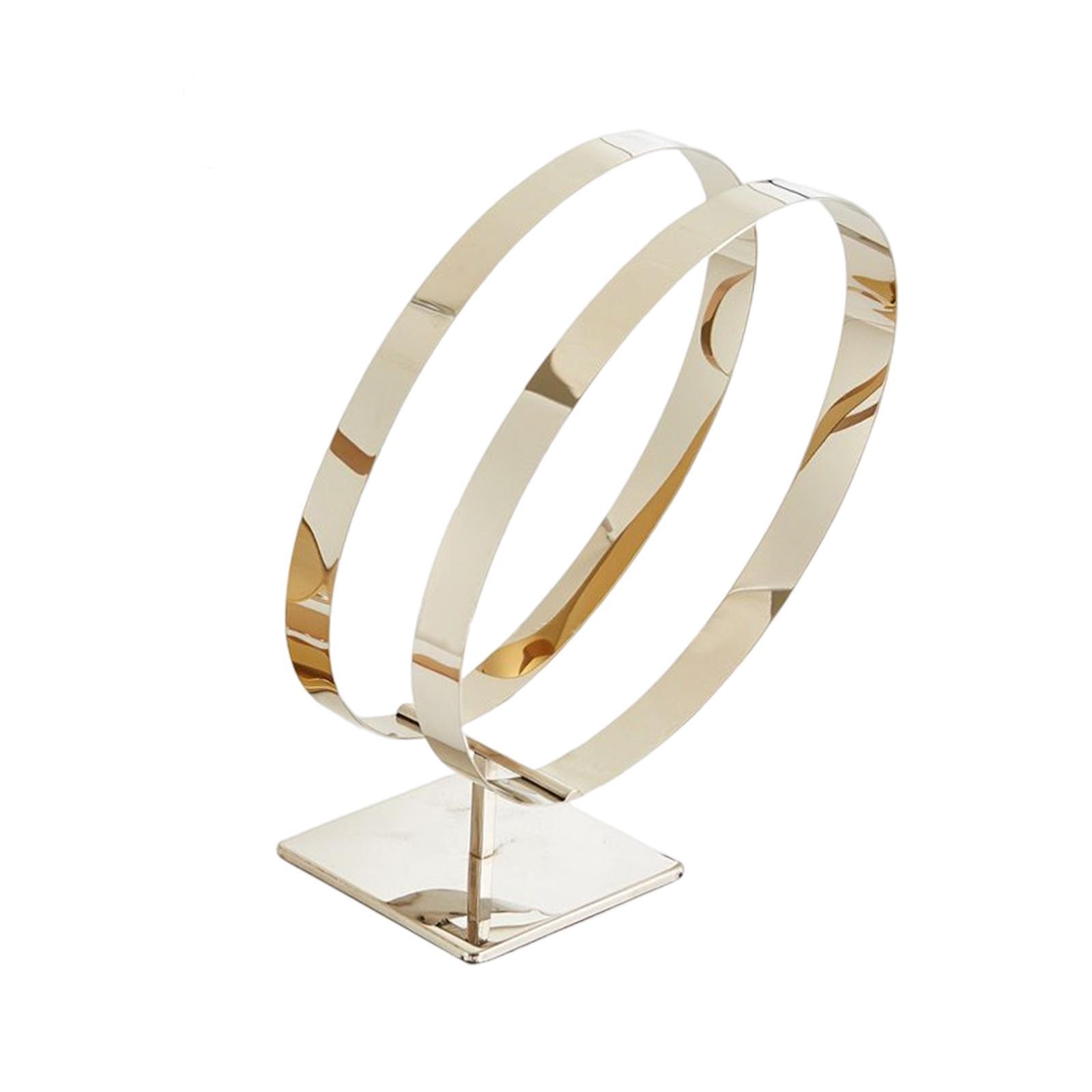 Stainless Steel Belt Display Stands Double Loop for Store Display Props