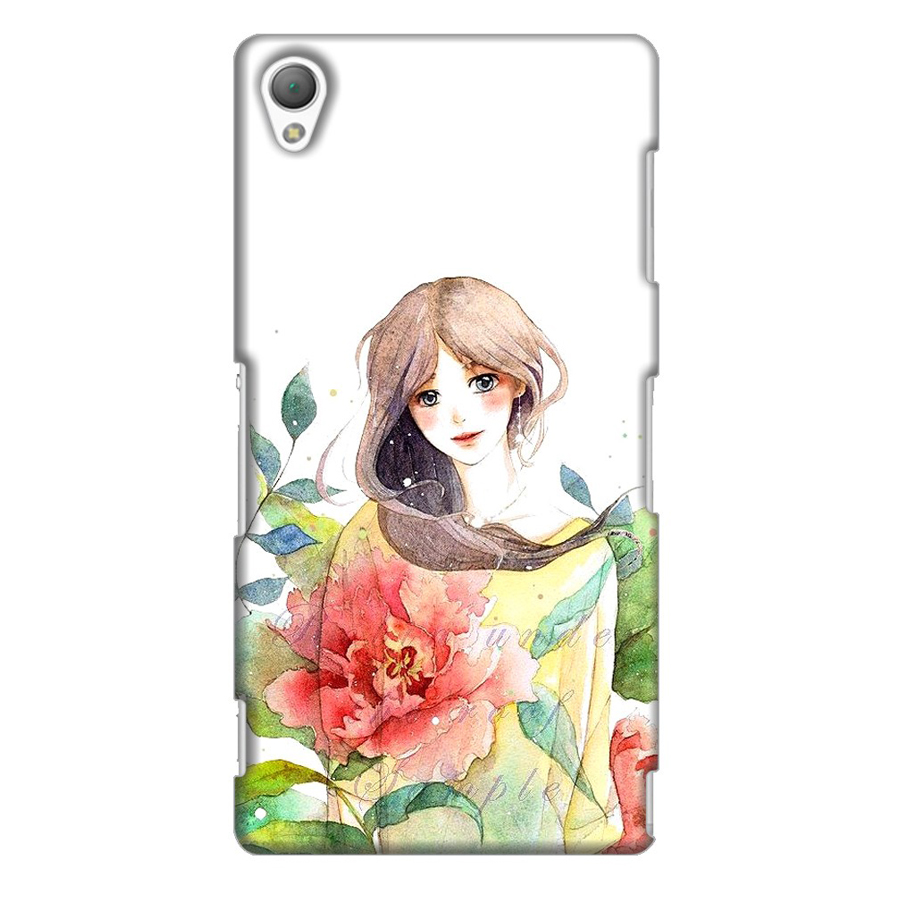 Ốp Lưng Dành Cho Điện Thoại Sony Xperia Z3 Cô Gái Hoa Hồng
