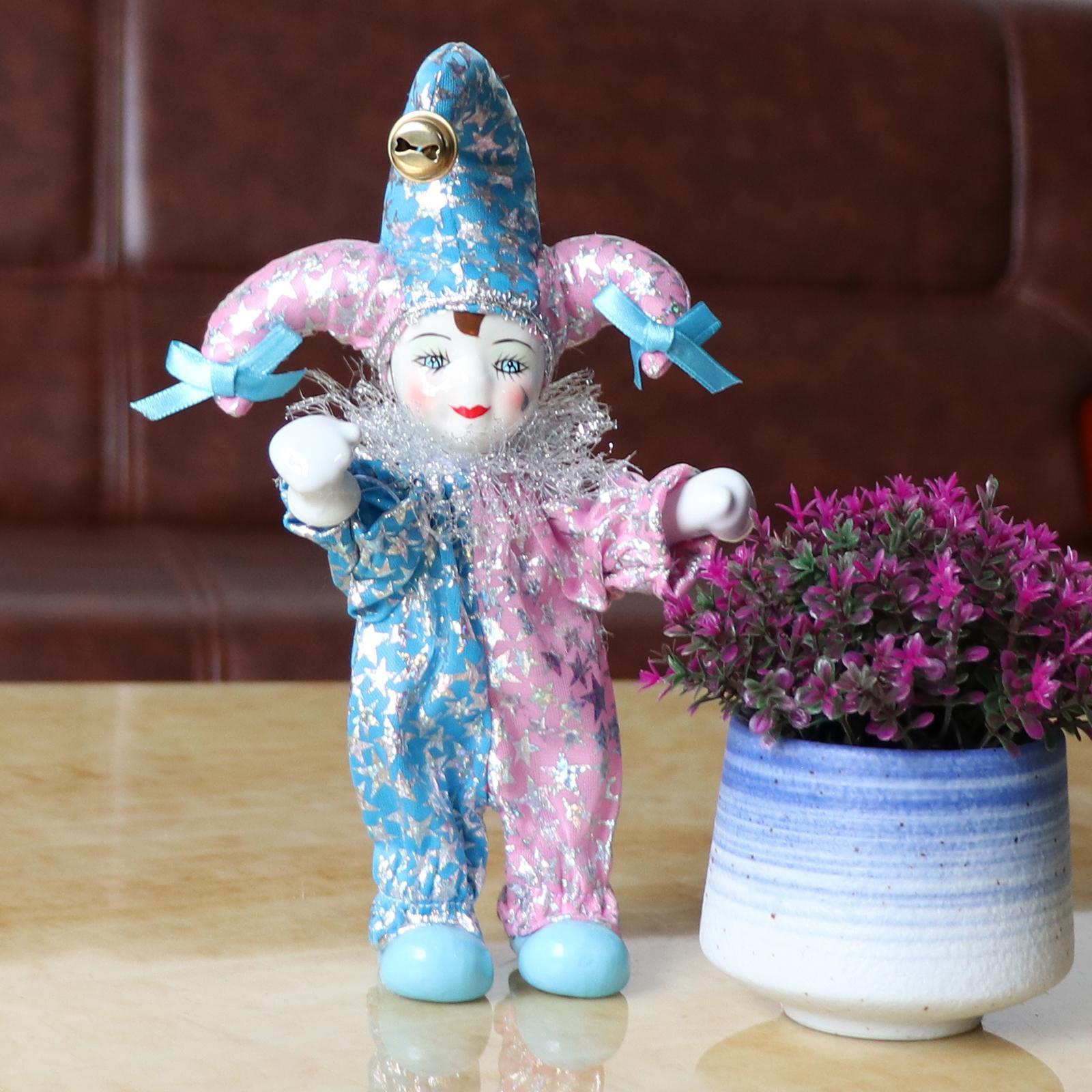 Porcelain Clown Doll for Kids Birthday Gifts Halloween Chirstmas Decor #2