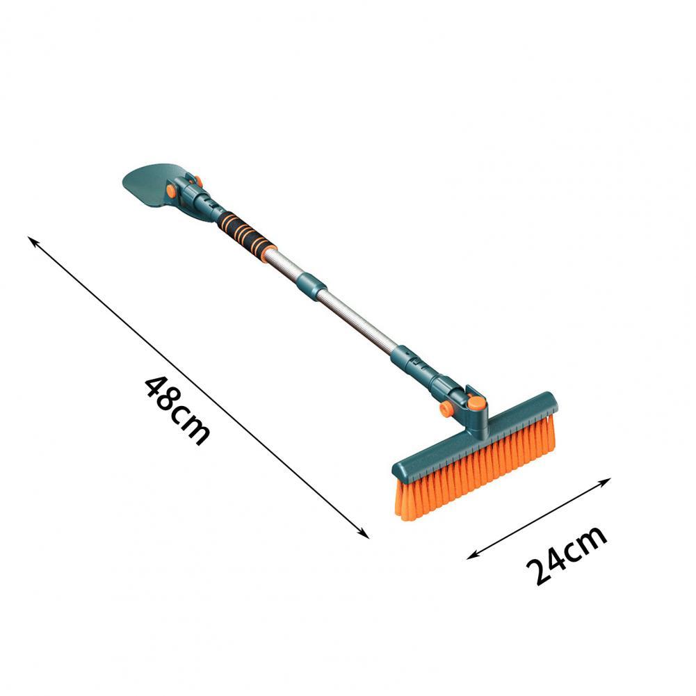 Xẻng tuyết hữu ích Bàn chải làm sạch tuyết 4 trong 1 Xẻng tuyết kính thiên văn Quét làm sạch bàn chải rã đông