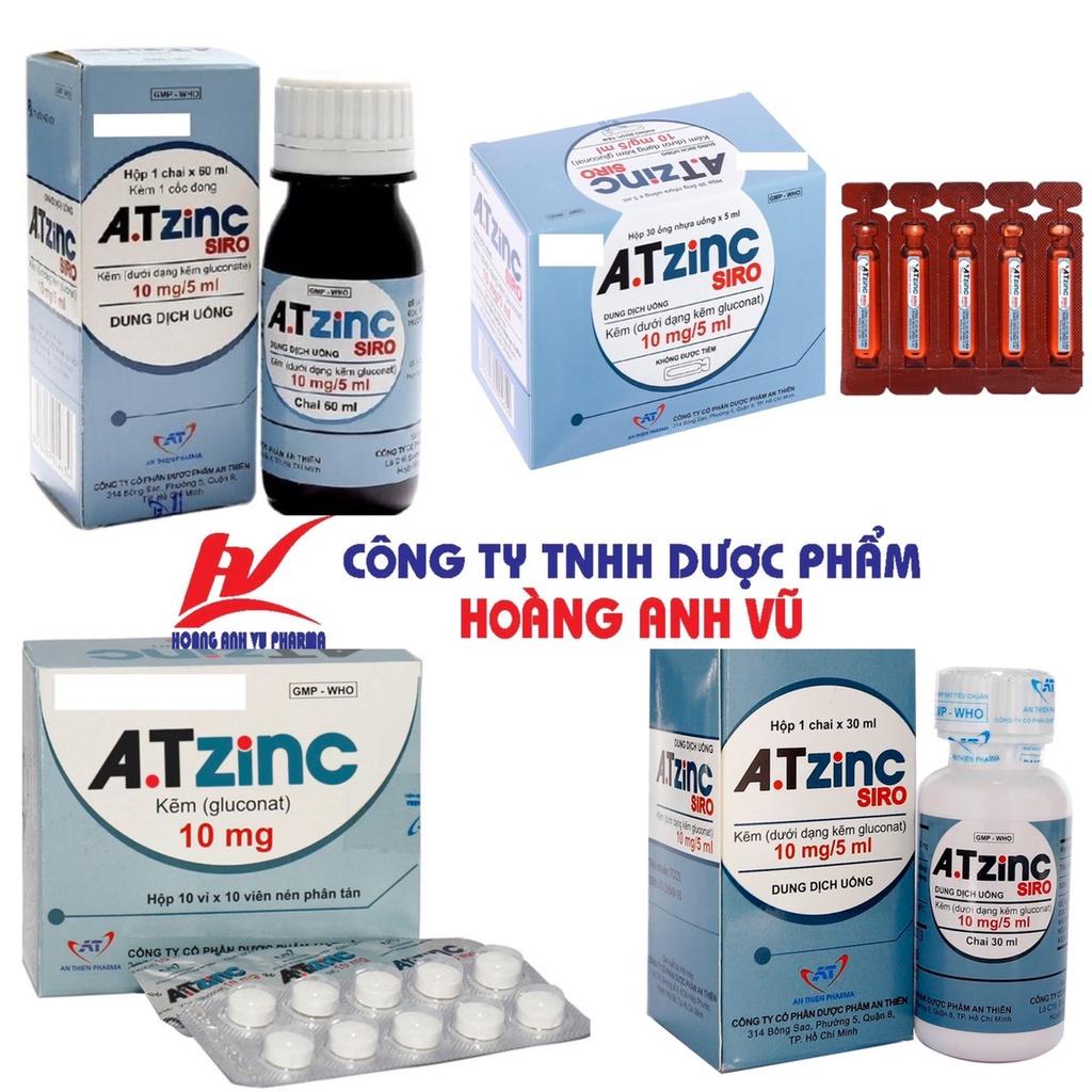 KẼM ZINC DẠNG SIRO VÀ VIÊN UỐNG DÙNG CHO TRẺ EM &amp; NGƯỜI LỚN