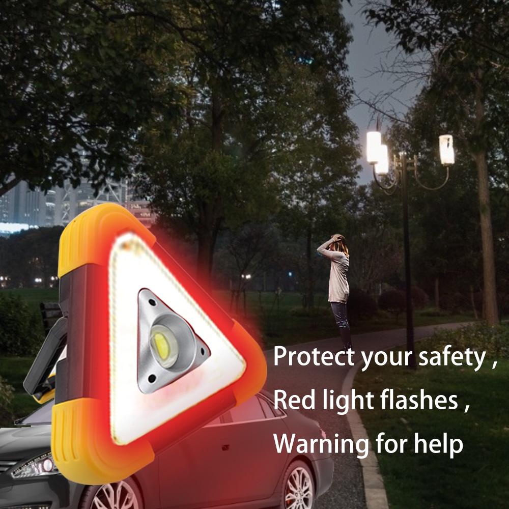 Đèn LED cảnh báo khẩn cấp hình tam giác di động tiện dụng cho xe hơi