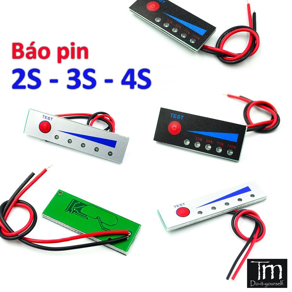 Mạch Báo Pin Li ion 18650 3.7V (2S 3S 4S